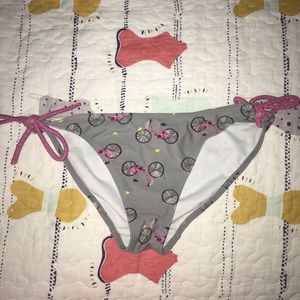 Bicycle print bikini bottoms